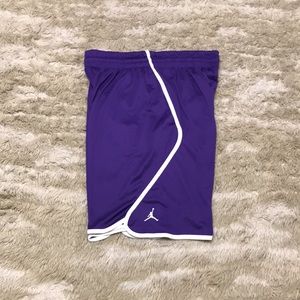 purple jordan shorts